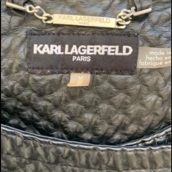 Karl Lagerfeld leather jacket - Picture 2 of 4
